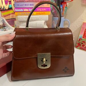 Patricia Nash Brown Leather Handbag w/ Matching Wallet